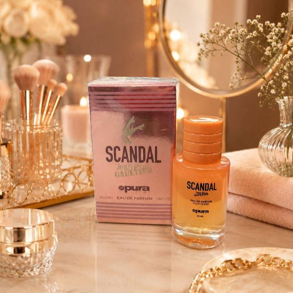 ادکلن pura رایحه scandal حجم 37 میلی لیتر
