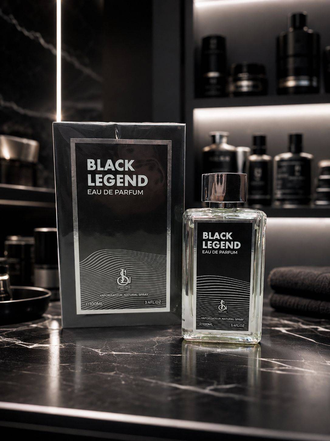 ادکلن مردانه اسپرینگ لیلیز مدل Black Legend حجم 100 میلی لیتر