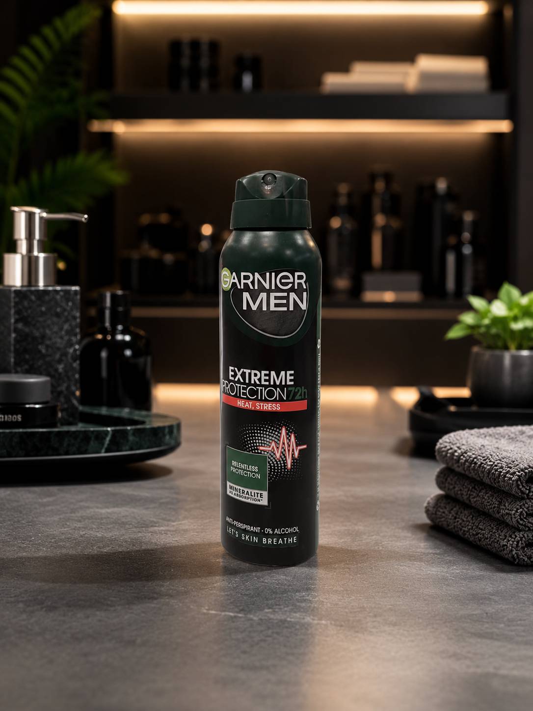 اسپری ضد تعریق مردانه گارنیر مدل Extreme protection با ماندگاری 72 ساعته