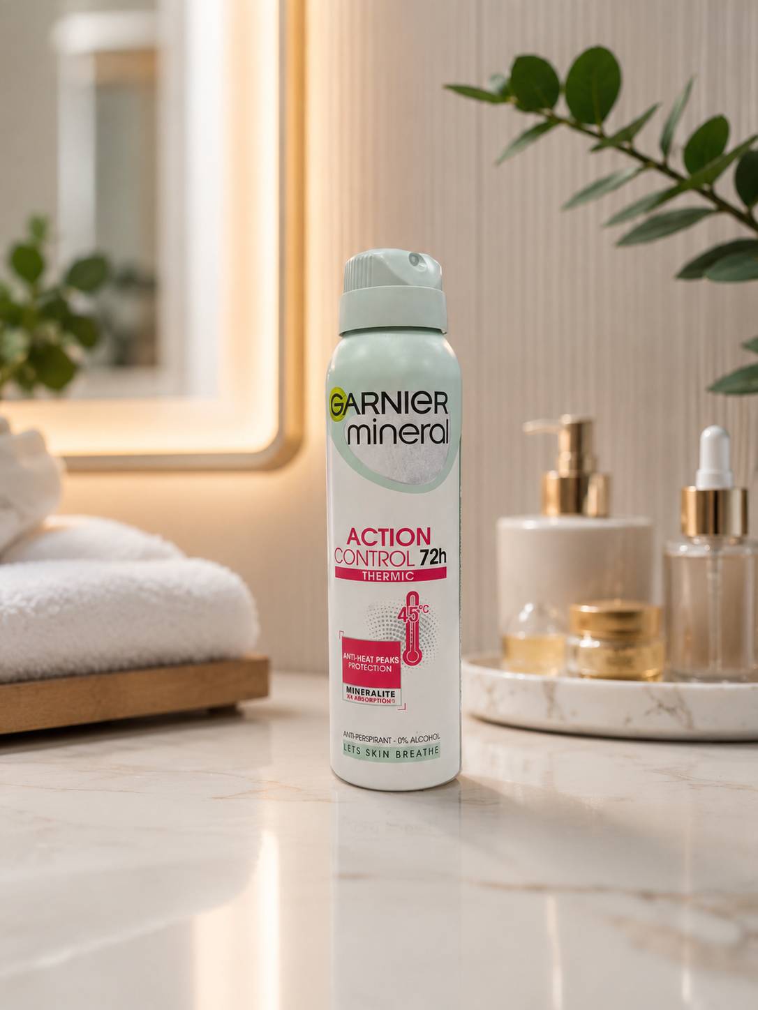 اسپری ضد تعریق زنانه گارنیر مدل Mineral Action Control با ماندگاری 72 ساعته حجم 150 میلی لیتر