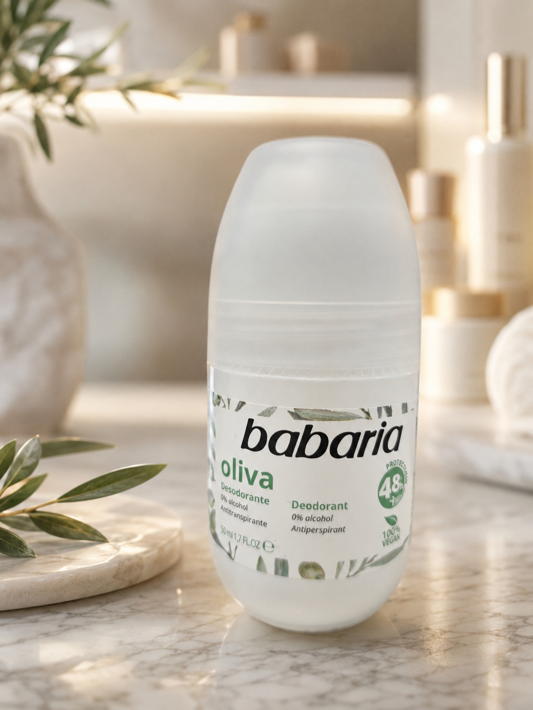 رول ضد تعریق باباریا مدل olive حجم 50 میلی لیتر
