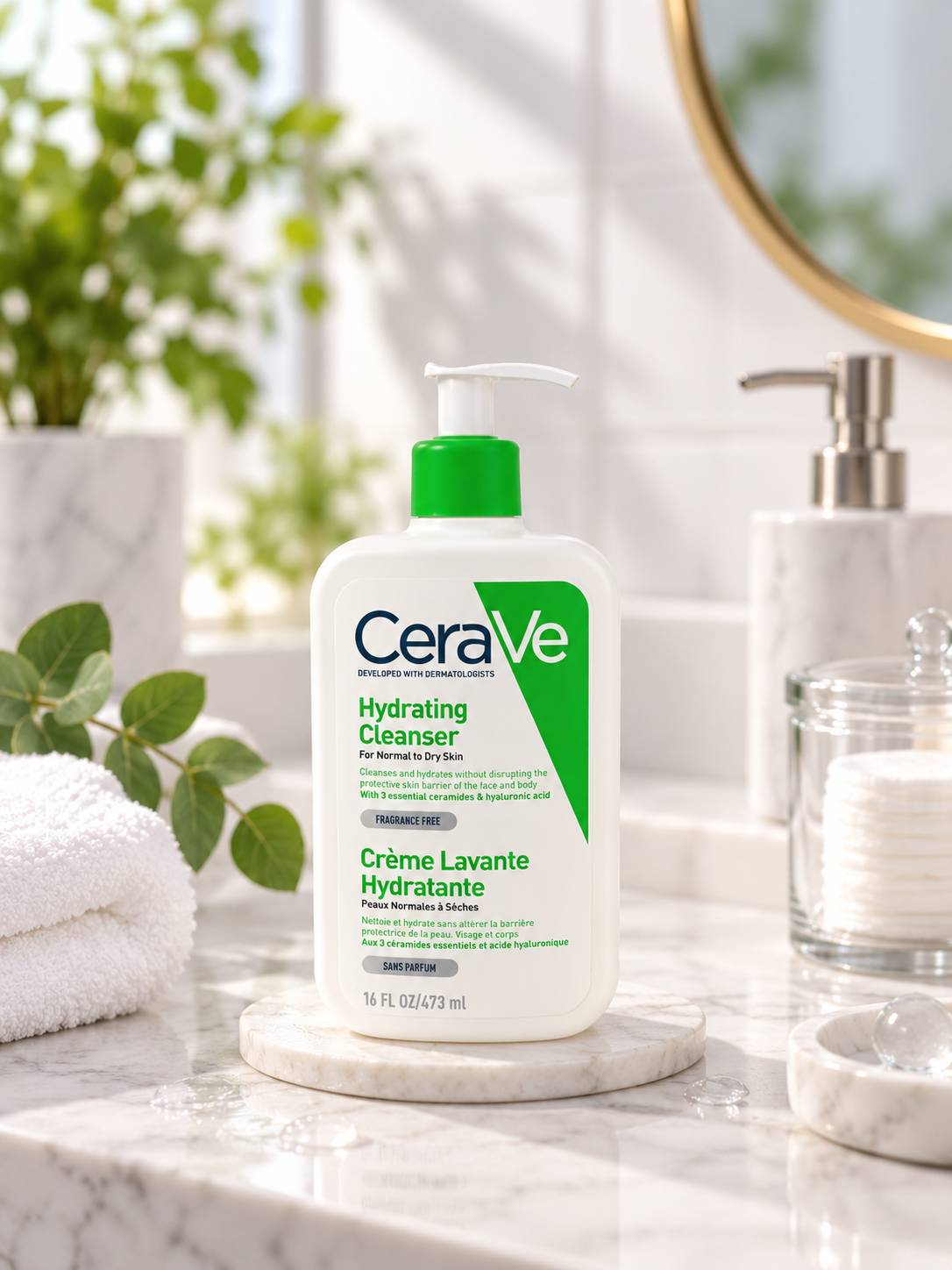 ژل شستشوی صورت سراوی مدل Hydratante Lavante حجم 473 میلی لیتر