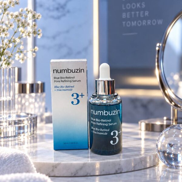 سرم رفع کننده منافذ پوست نامبوزین مدل BLUE BIO-RETINOL PORE REFINING حجم 30 میلی‌لیتر