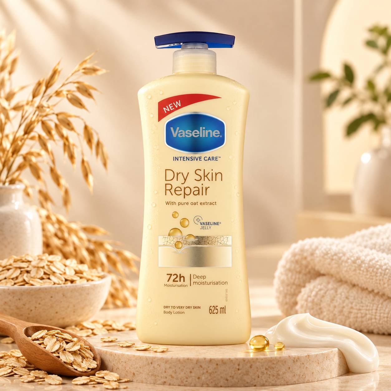 لوسیون بدن وازلین Vaseline مدل Dry Skin Repair