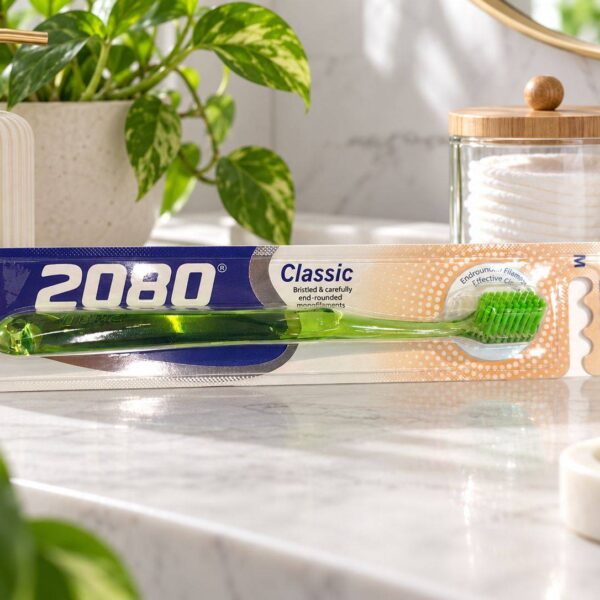 مسواک 2080 مدل Classic کلاسیک بدنه سبز