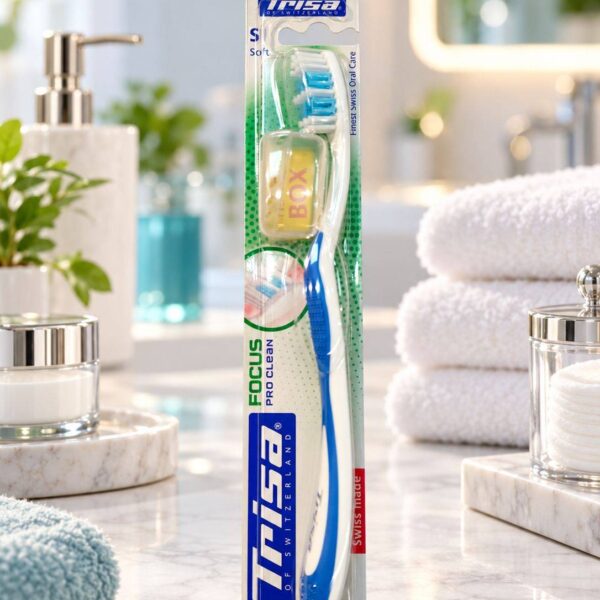 مسواک تریزا trisa مدل Focus pro clean بدنه آبی