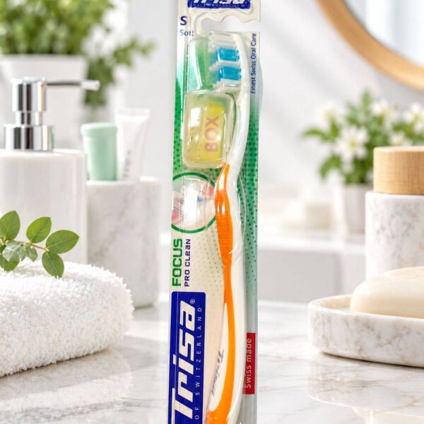مسواک تریزا trisa مدل Focus pro clean بدنه نارنجی