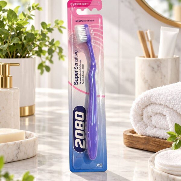 مسواک بیست هشتاد 2080 مدل سوپر سنستیو super sensitive-بنفش